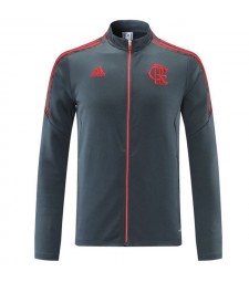 Flamenco Grey Soccer Jacket Survêtement de football pour homme Entraînement 2021-2022