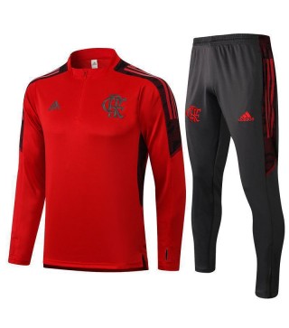 Flamengo Red Men's Soccer Tracksuit Football Kit 2021-2022