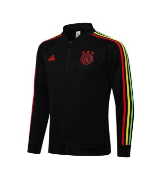 Ajax Black Men's Football Jacket Soccer Tracksuit 2021-2022