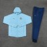 Marseille Soccer Hoodie Jacket Men's Light Blue Football Tracksuit Set 2022-2023