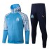 Olympique De Marseille Blue Soccer Hoodie Jacket Football Tracksuit Uniforms 2021-2022