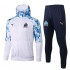 Olympique De Marseille White Soccer Hoodie Jacket Football Tracksuit Uniforms 2021-2022