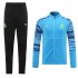 Olympique De Marseille Light Blue Soccer Jacket Men's Football Tracksuit Training 2021-2022