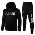 Jordan Paris Saint-Germain Black Men's Football Hooded Soccer Tracksuit 2021-2022