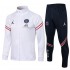 Jordan Paris Saint-Germain White Soccer Jacket Pants Mens Football Tracksuit Uniforms 2021-2022
