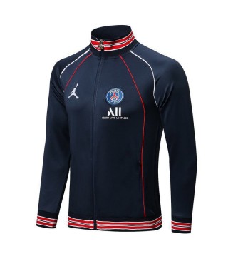 Jordan Paris Saint-Germain Royal Blue Men's Football Jacket Soccer Tracksuit 2021-2022