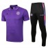 Jordan Paris Saint-Germain Purple Men's Soccer Polo Football Uniform 2021-2022