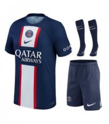 Paris Saint-Germain Home Kids Kits Soccer Jerseys Football Shirts Children Uniforms 2022-2023