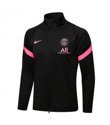 Jordan Paris Saint-Germain Black-Pink Men's Football Jacket Soccer Tracksuit 2021-2022