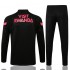 Paris Saint-Germain Black Pink Men's Soccer Tracksuit Football Kit 2021-2022