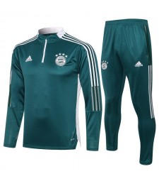 Bayern Munich Deep Green Men's Soccer Tracksuit Football Kit 2021-2022