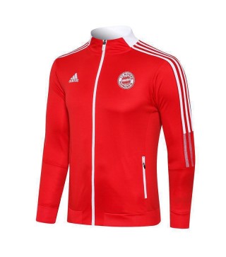 Bayern Munich Red Men's Football Jacket Soccer Tracksuit 2021-2022
