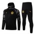 Borussia Dortmund Black Soccer Hoodie Jacket Football Tracksuit Uniforms 2021-2022