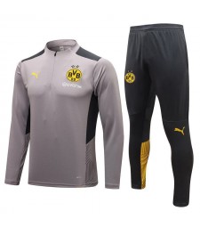 Survêtement de football Borussia Dortmund gris pour homme 2021-2022