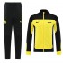 Borussia Dortmund Yellow Black Soccer Jacket Men's Football Tracksuit Training 2021-2022