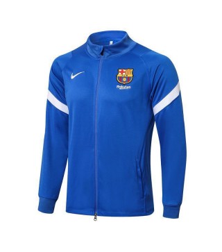 Barcelona Blue Men's Football Jacket Soccer Tracksuit 2021-2022