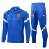 Barcelona Blue Men's Football Jacket Soccer Tracksuit 2021-2022