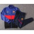 Barcelona Blue Red Black High Collar Men's Football Jacket Soccer Tracksuit 2021-2022