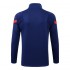 Barcelona Blue High Collar Men's Football Jacket Soccer Tracksuit 2021-2022