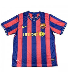 Barcelona Retro Home Soccer Jerseys Hommes Football Shirts Uniformes 2009-2010