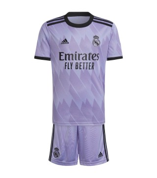 Real Madrid Away Kids Kit Soccer Jerseys Children Football Shirt Youth Uniform 2022-2023