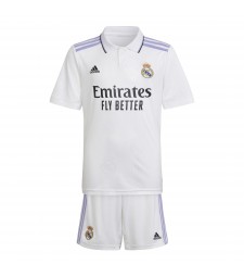 Real Madrid Home Kids Kit Soccer Jerseys Children Football Shirt Youth Uniform 2022-2023