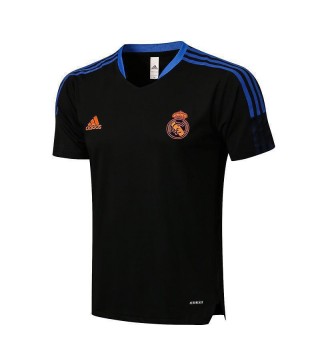 Real Madrid Black Men's Soccer Training Jersey Football Uniform 2021-2022