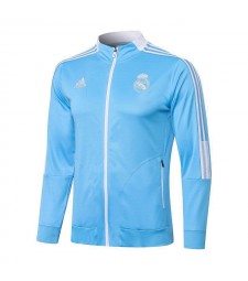 Real Madrid Blue Men's Football Jacket Soccer Tracksuit 2021-2022