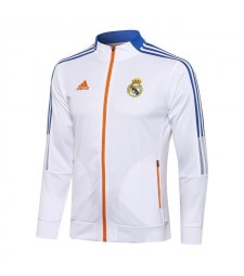 Real Madrid White Men's Football Jacket Soccer Tracksuit 2021-2022