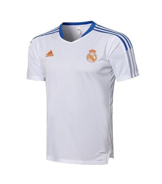 Real Madrid White Men's Soccer Training Jersey Football Uniform 2021-2022