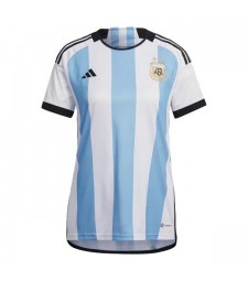 Argentine Domicile Maillot de Football Féminin Vêtements de Football Uniformes Féminins Coupe du Monde Qatar 2022