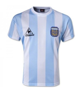 Argentina Retro Home Soccer Jersey 1986