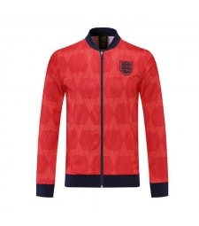 England Red Soccer Jacket Men's Football Tracksuit Training 2021-2022