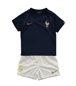 France Home Soccer Jersey Kids Football Kit Youth Uniforms World Cup Qatar 2022