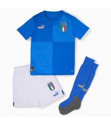 Italy Home Soccer Kids Kit Football Uniform 2022