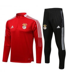 Benfica Red Men's Soccer Tracksuit Football Kit 2021-2022