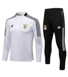 Benfica White Men's Soccer Tracksuit Football Kit 2021-2022