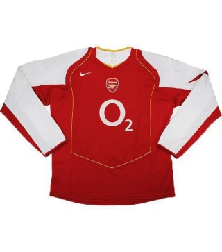 Arsenal Home Retro Jersey Mens First Soccer Sportwear Football Long Sleeves 2004-2005