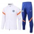 Chelsea White-Orange Men's Football Jacket Soccer Tracksuit 2021-2022