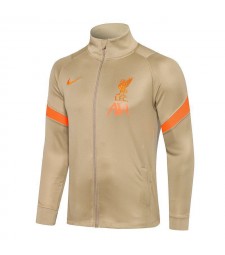 Liverpool Khaki Men's Football Jacket Soccer Tracksuit 2021-2022