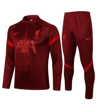 Liverpool Red Men's Soccer Tracksuit Football Kit 2021-2022