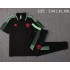 Manchester United Black Green Men's Soccer Polo Football Uniform 2021-2022