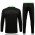 Manchester United Black Green Men's Soccer Tracksuit Football Kit 2021-2022