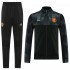 Manchester United Black Soccer Jacket Men's Football Tracksuit Training 2021-2022