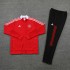 Manchester United Red White Stripe Soccer Jacket Men's Football Tracksuit 2021-2022