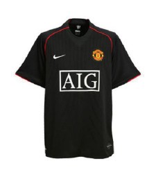 Manchester United Third Retro Mens Soccer Jersey Football Shirt 2007-2008