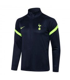 Tottenham Hotspur Royal Blue High Neck Soccer Jacket Mens Football Tracksuit Uniforms 2021-2022
