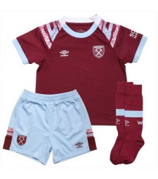 West Ham United Home Soccer Jerseys Kids Kit Football Shirts Children Uniforms 2022-2023