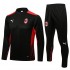 AC Milan Black Red Men's Soccer Tracksuit Football Kit 2021-2022