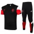 AC Milan Black Red White Men's Soccer Training Jerseys Football Uniform 2021-2022